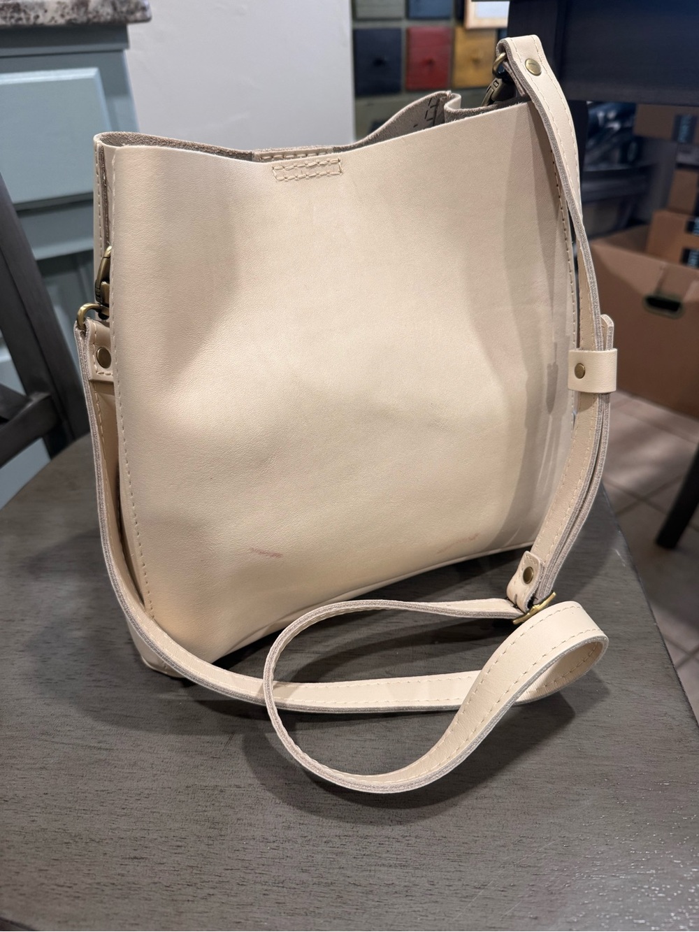 PLG Bone Butterfly Bucket bag